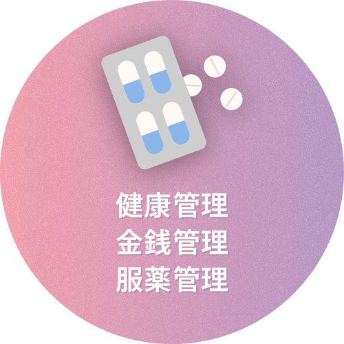 健康管理/金銭管理/服薬管理
